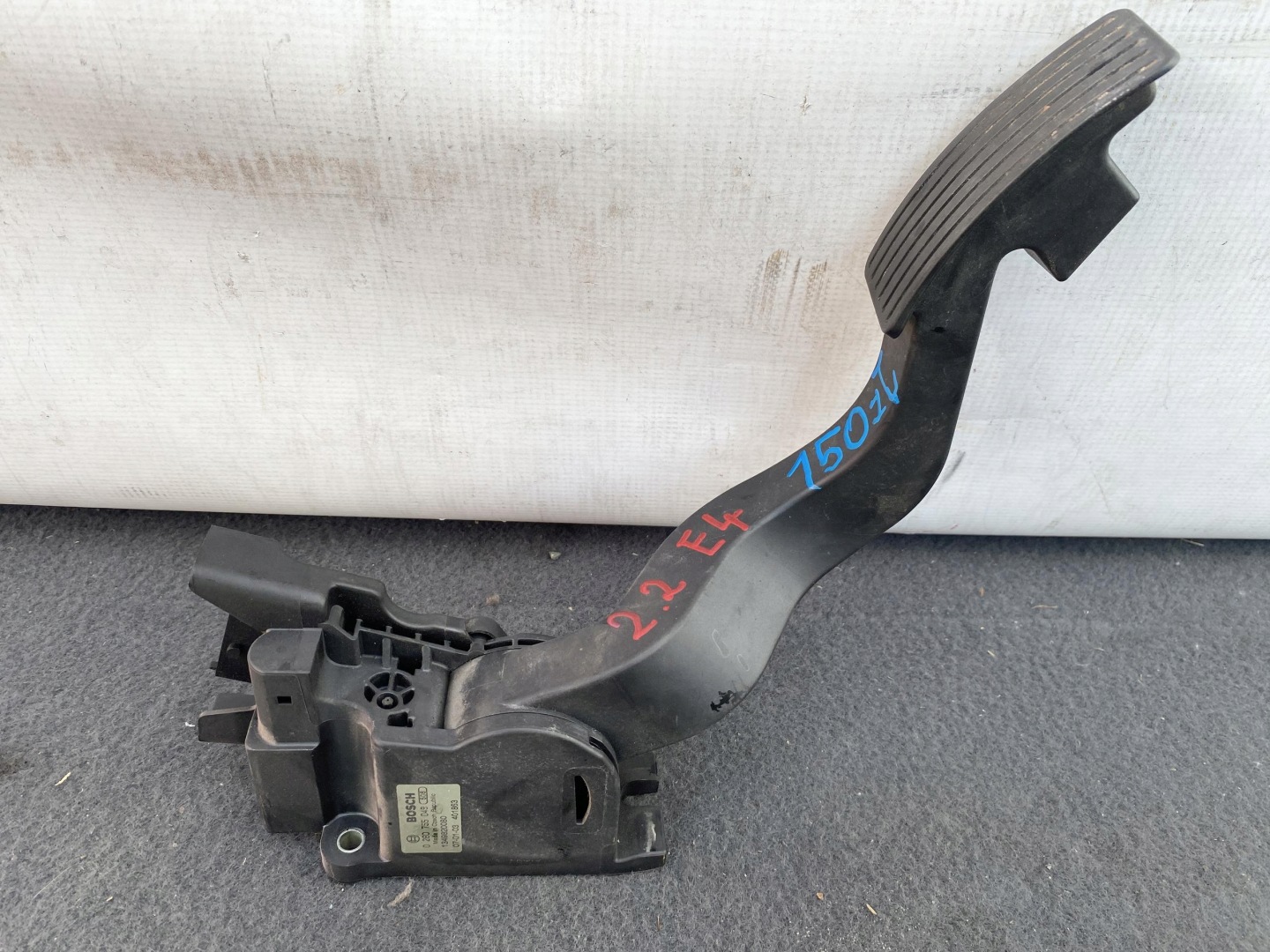DUCATO BOXER JUMPER 2.2 E4 06- potentiometer accelerator pedal 0280755049 DEMONTAZ