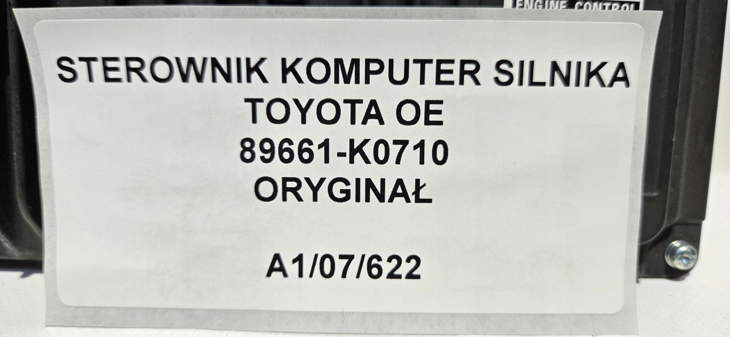 control unit computer of the engine TOYOTA OE 89661-K0710
