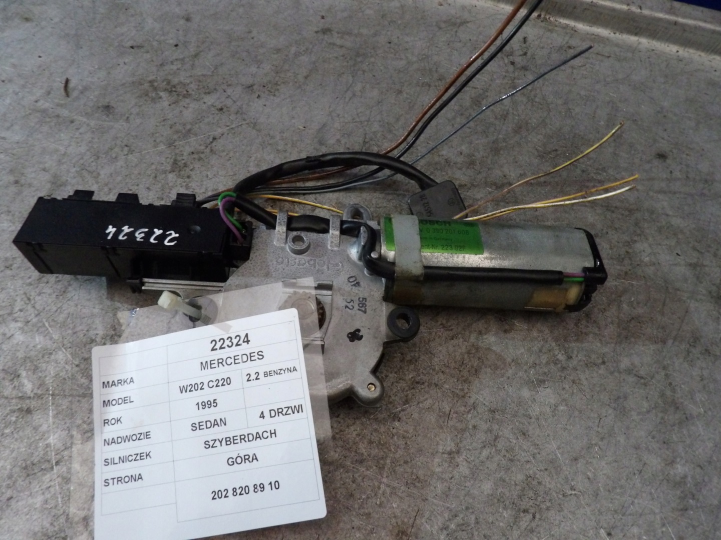 Mercedes W202 Motor Schiebedach 2028208910