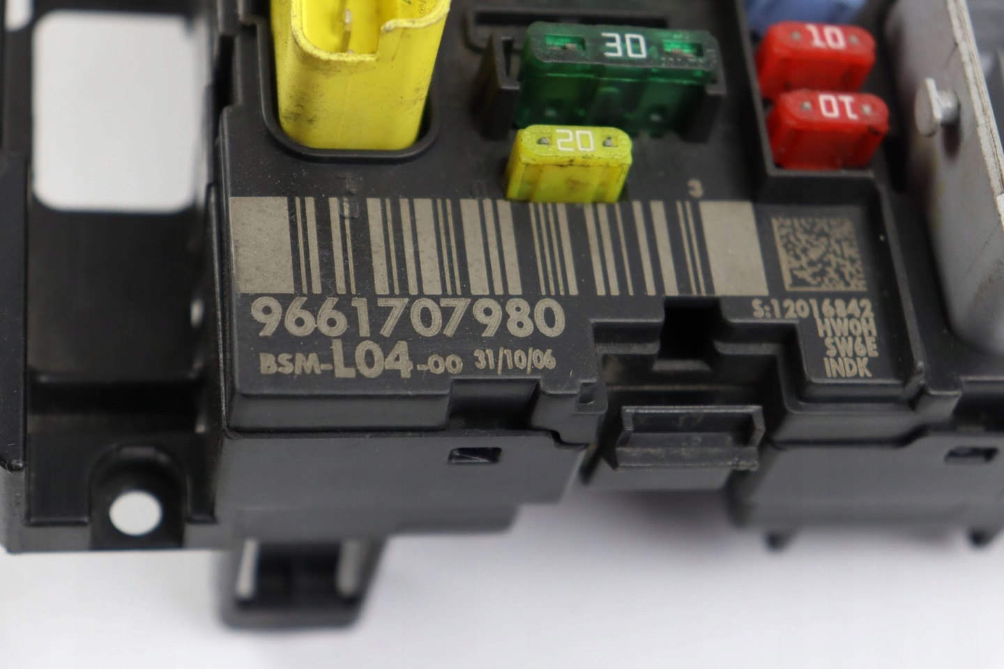 CITROEN PEUGEOT module compartment control unit BSM 9661707980