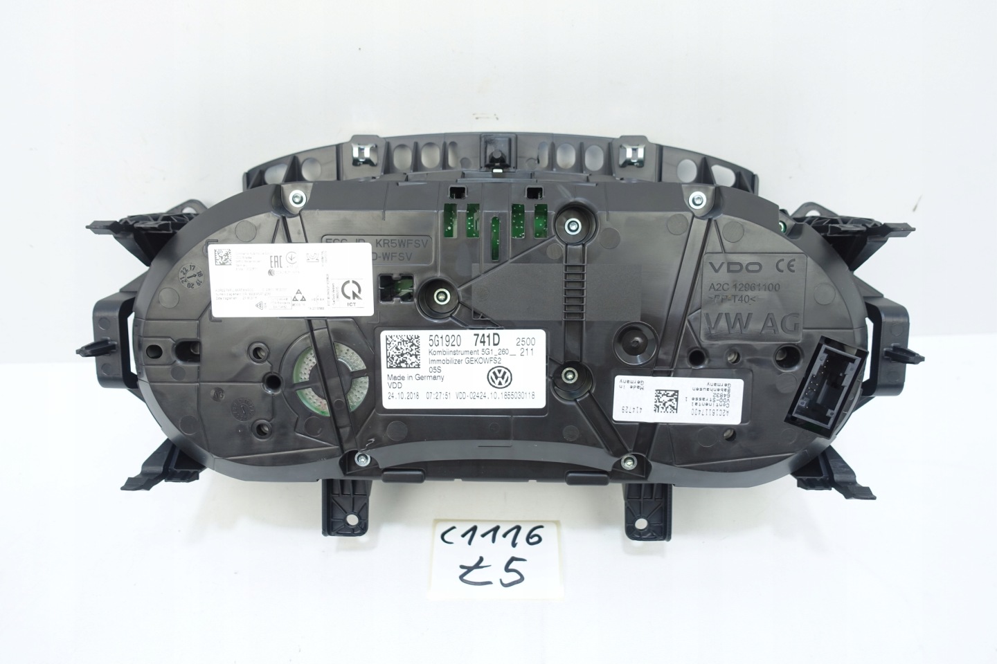 dials dials VW GOLF VII 7 5G 66918KM 5G1920741D