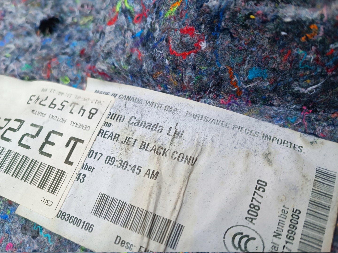 carpet mats komplet Chevrolet Camaro Cabrio 2016