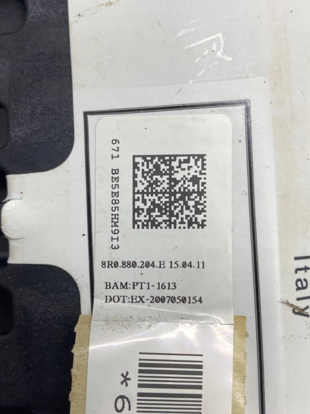 AUDI Q5 8R Airbag Passegers Console 8R0880204E