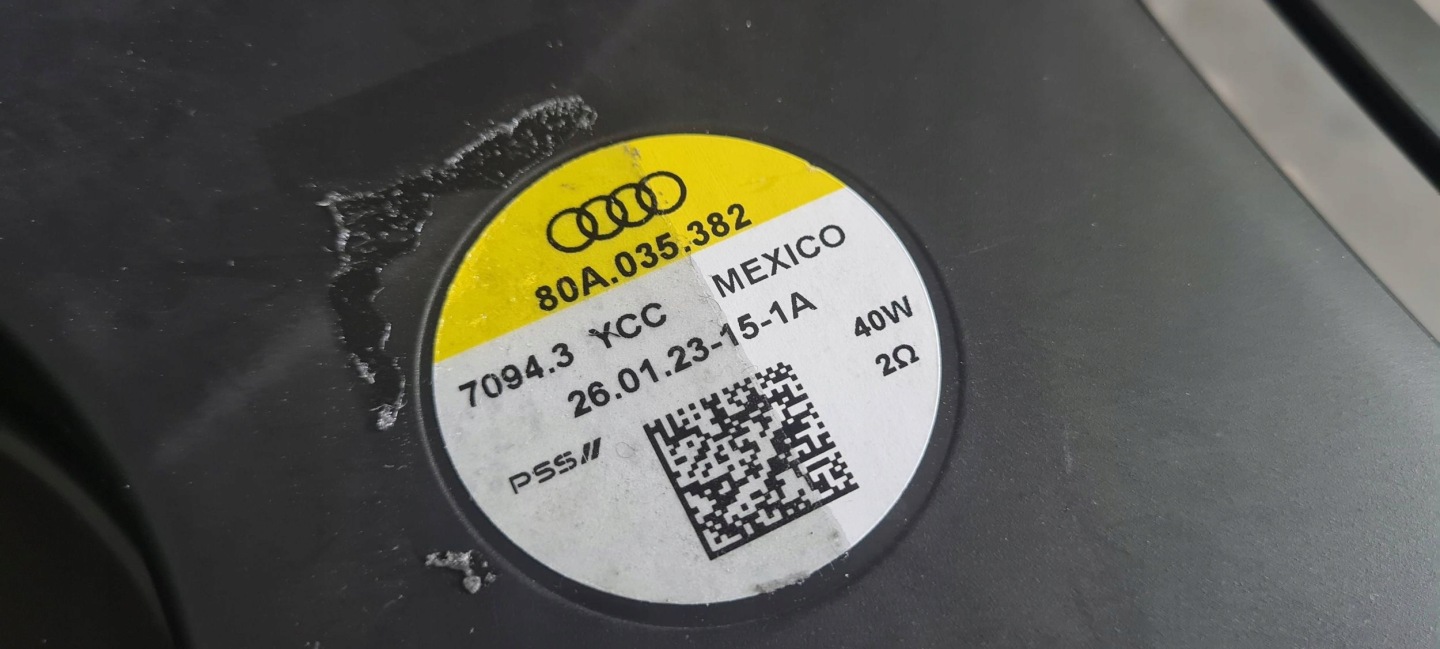 Q5 80A SQ5 speaker SUBWOFER SUBWOOFER boot 80A035382