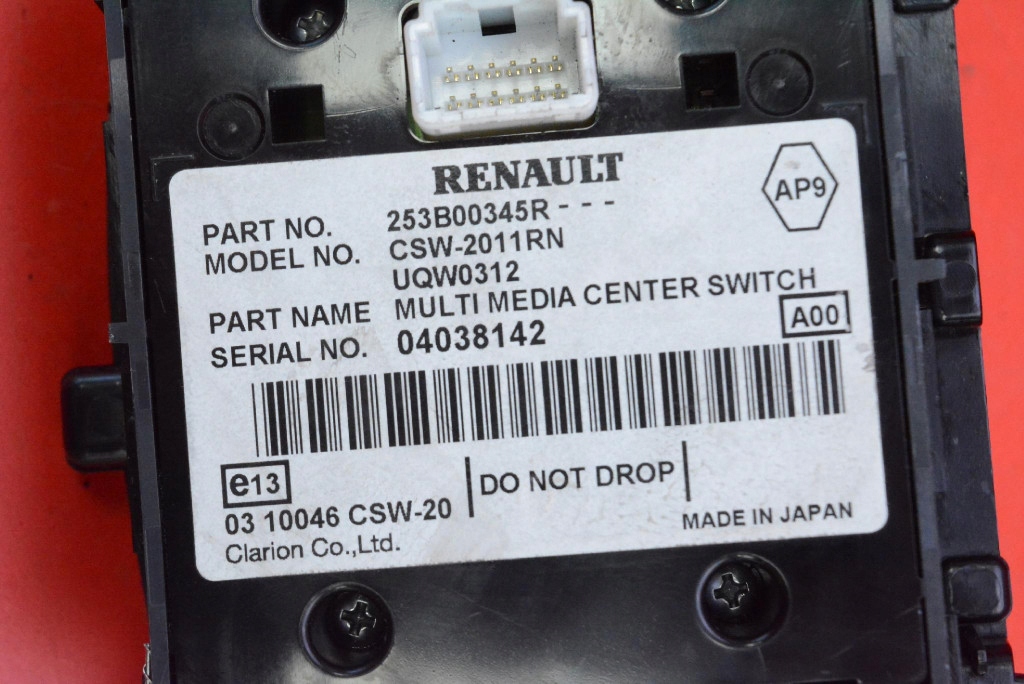 PILOT control panel RADIA 253B00345R RENAULT LAGUNA 3 III LIFT 11-15