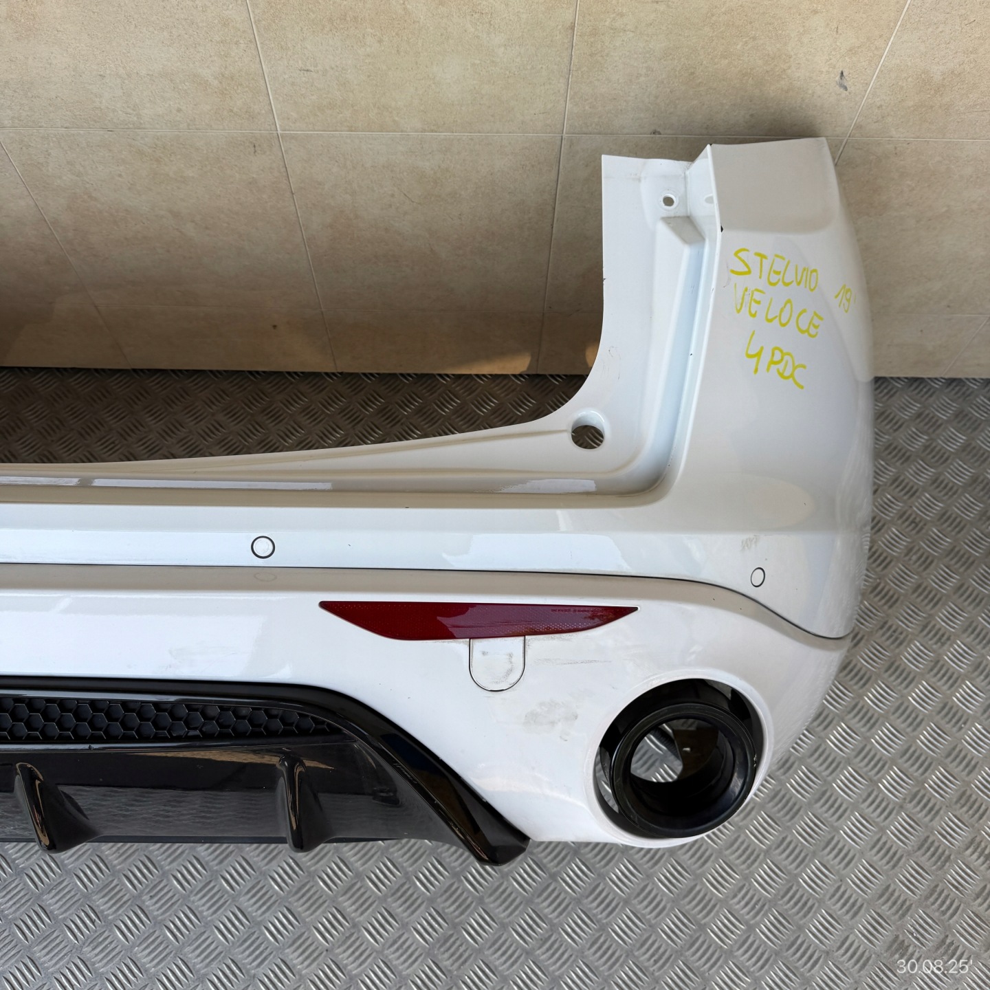 bumper rear complete ALFA ROMEO STELVIO 2019 ROK 4 PDC 4 PDC VELOCE