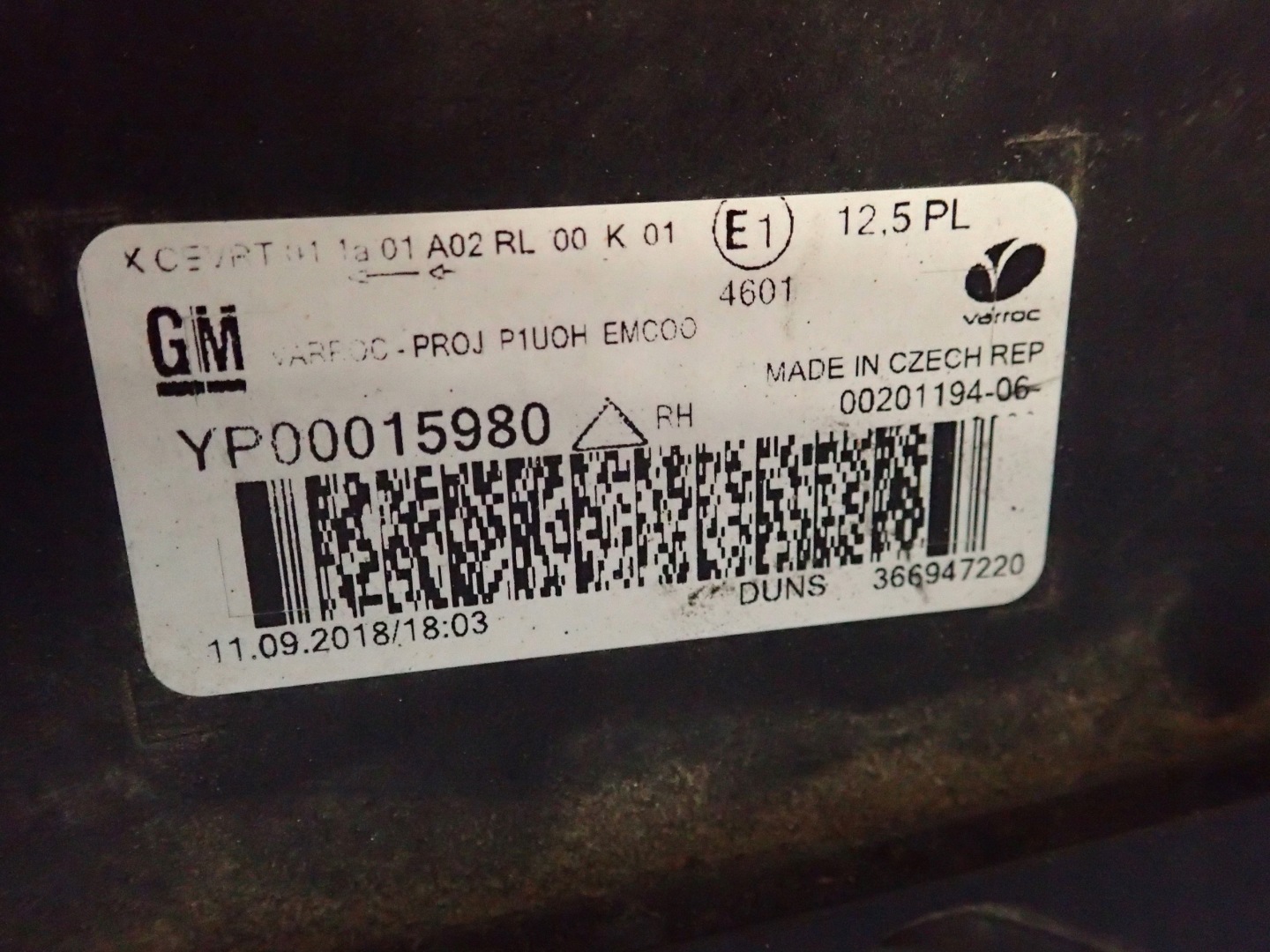 LIGHT FRONT RIGHT OPEL GRANDLAND X FULL LED