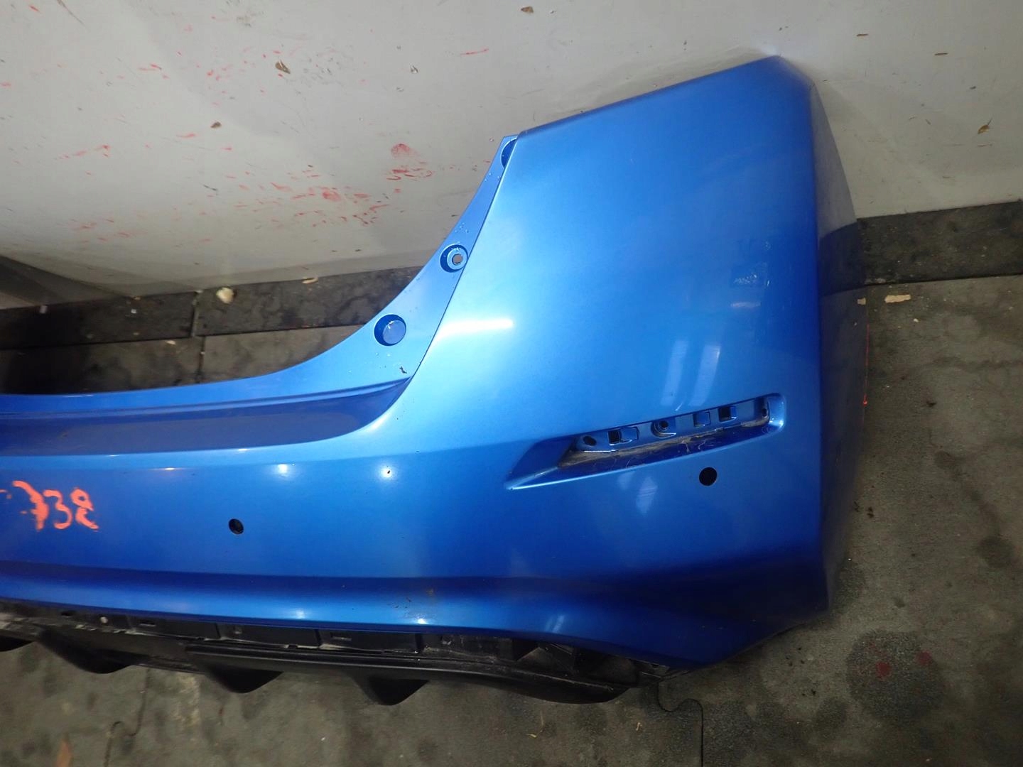bumper rear part rear NISSAN LEAF II 2018