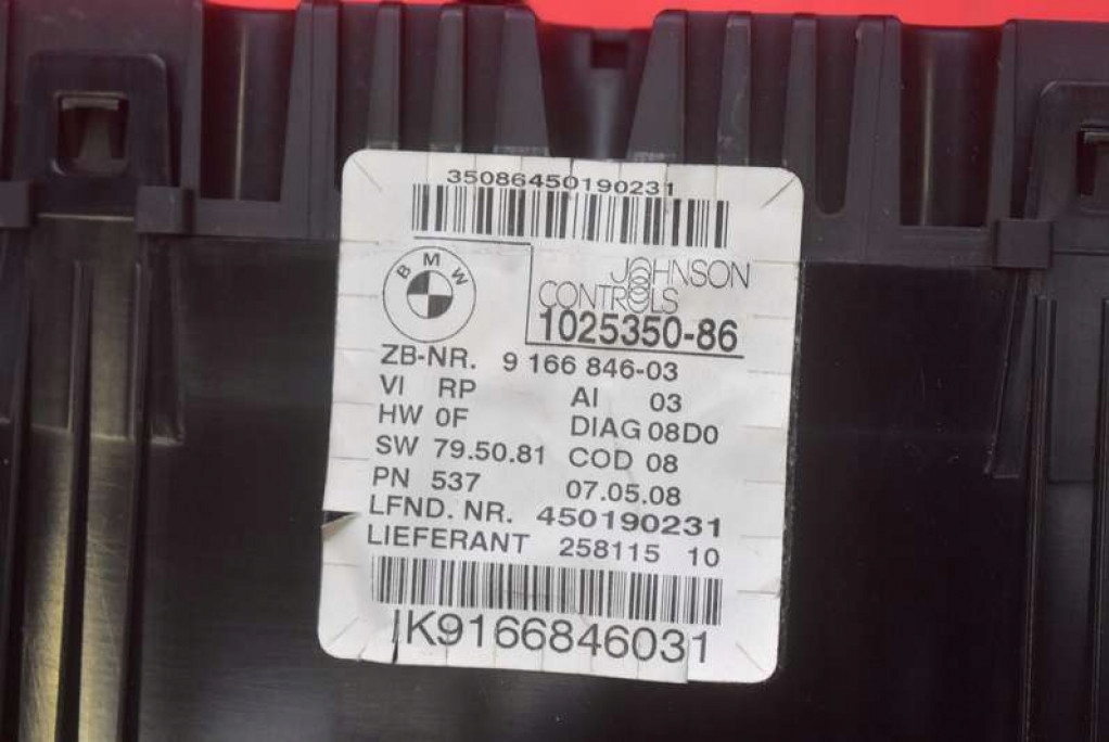 dials dials EU 9166846-03 BMW E90 E91 2.0 D 177 KM 04-10