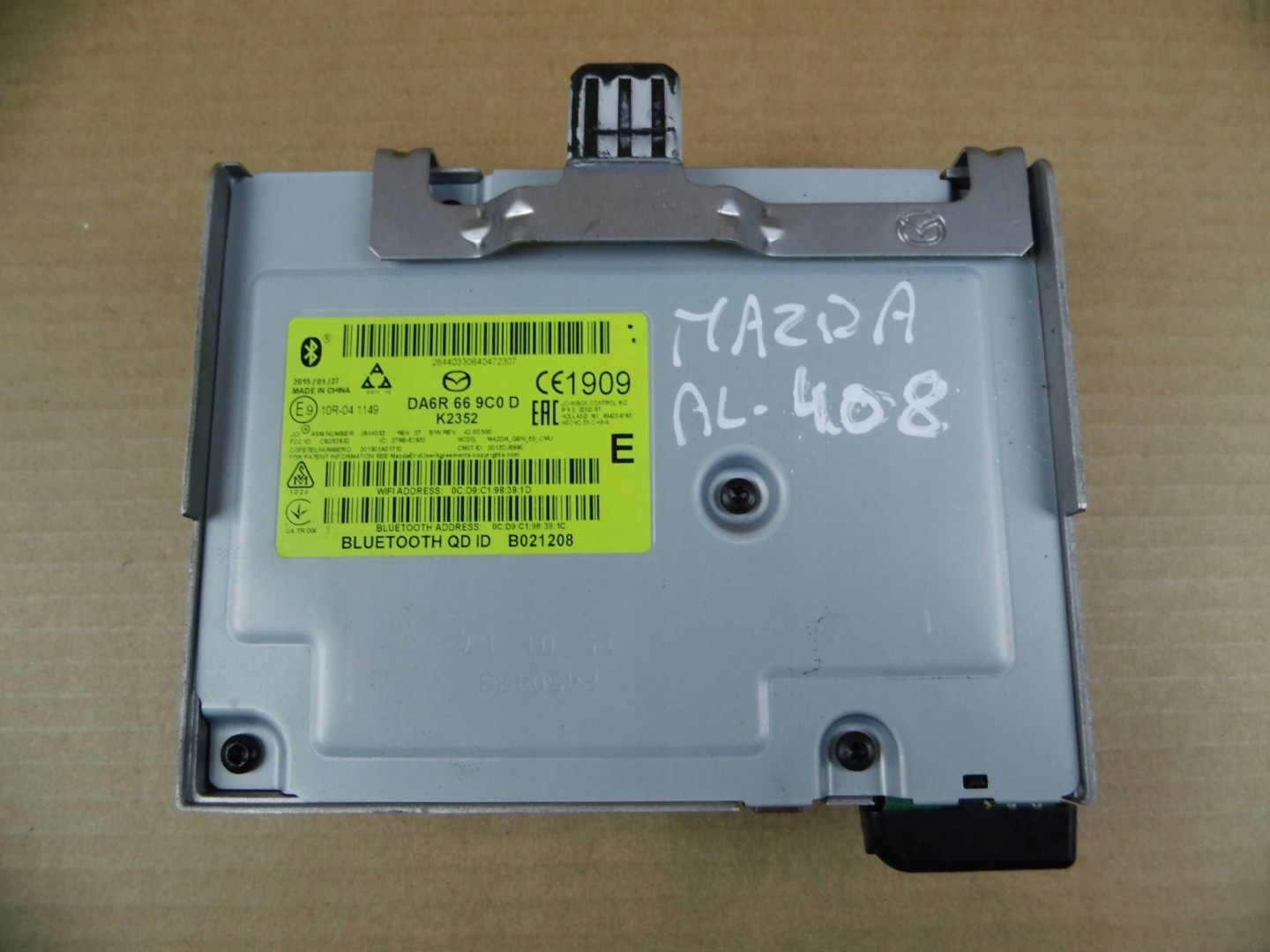 Mazda module control unit radia navigation devices DA6R669C0D