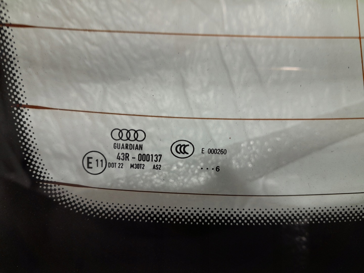AUDI A4 B9 SEDAN ABLAK far hátso 2016R 8W5845501