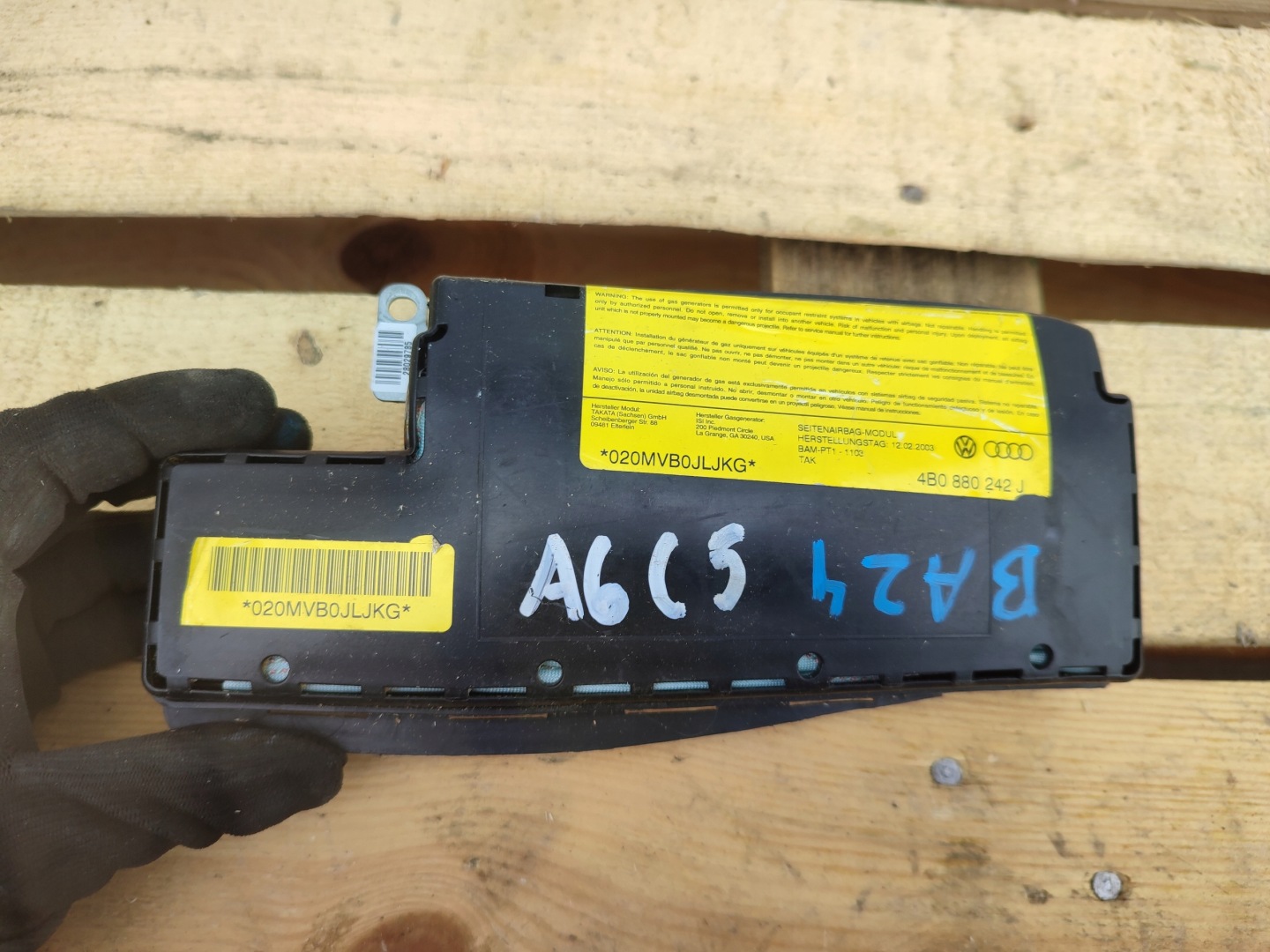 airbag airbag side right AUDI A6 C5 4B0880242J