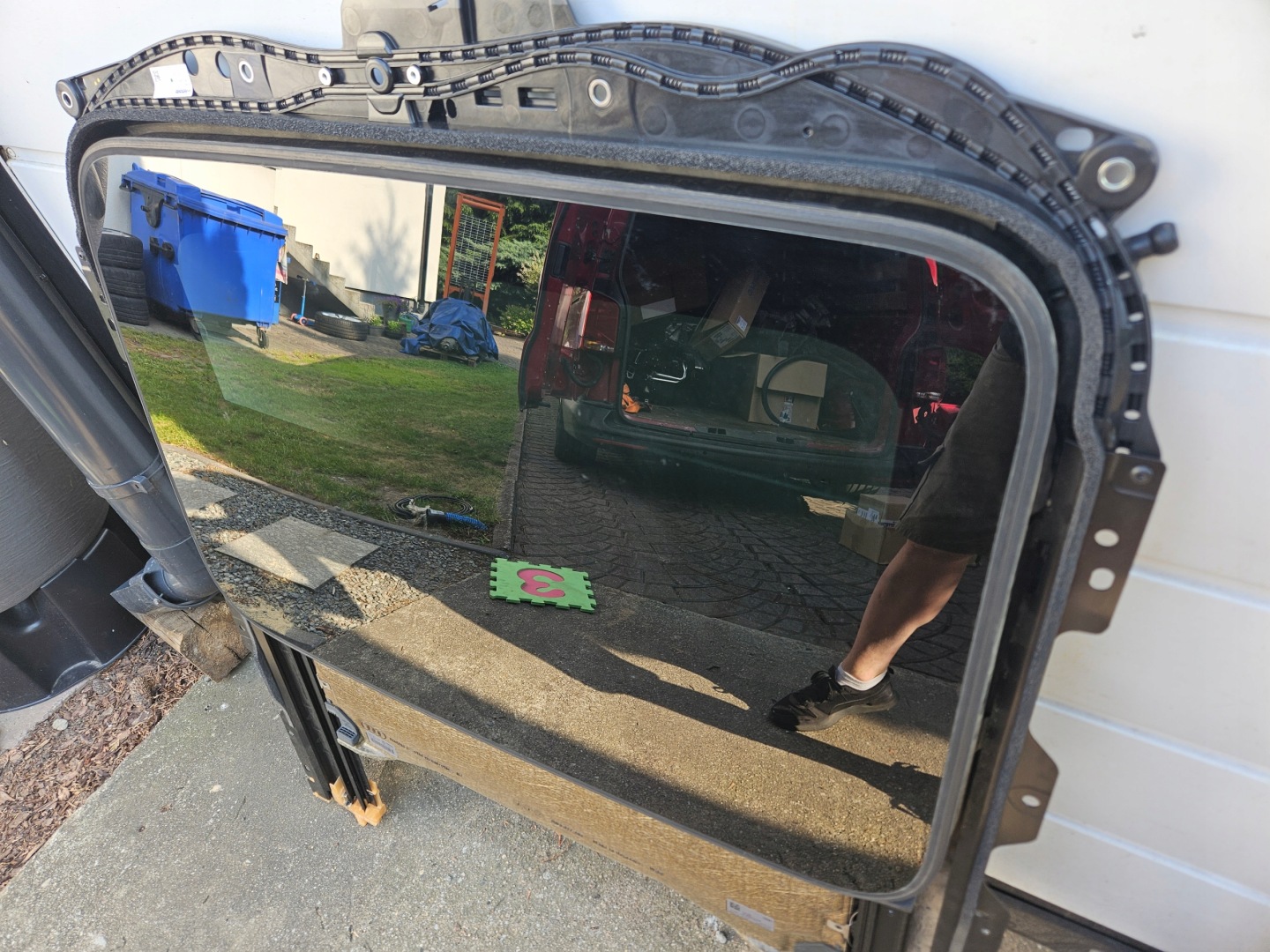 Schiebedach AUDI A4 B9 8W Sedan JASNY grau MATERIAL