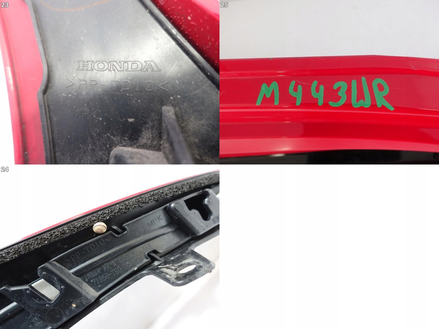 HONDA CIVIC XI 11 FL5 TYPE R 22- threshold left moulding cap cover