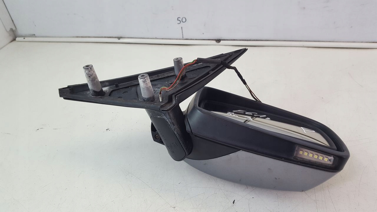 mirror right 3pin skladane podswietlane BMW E61