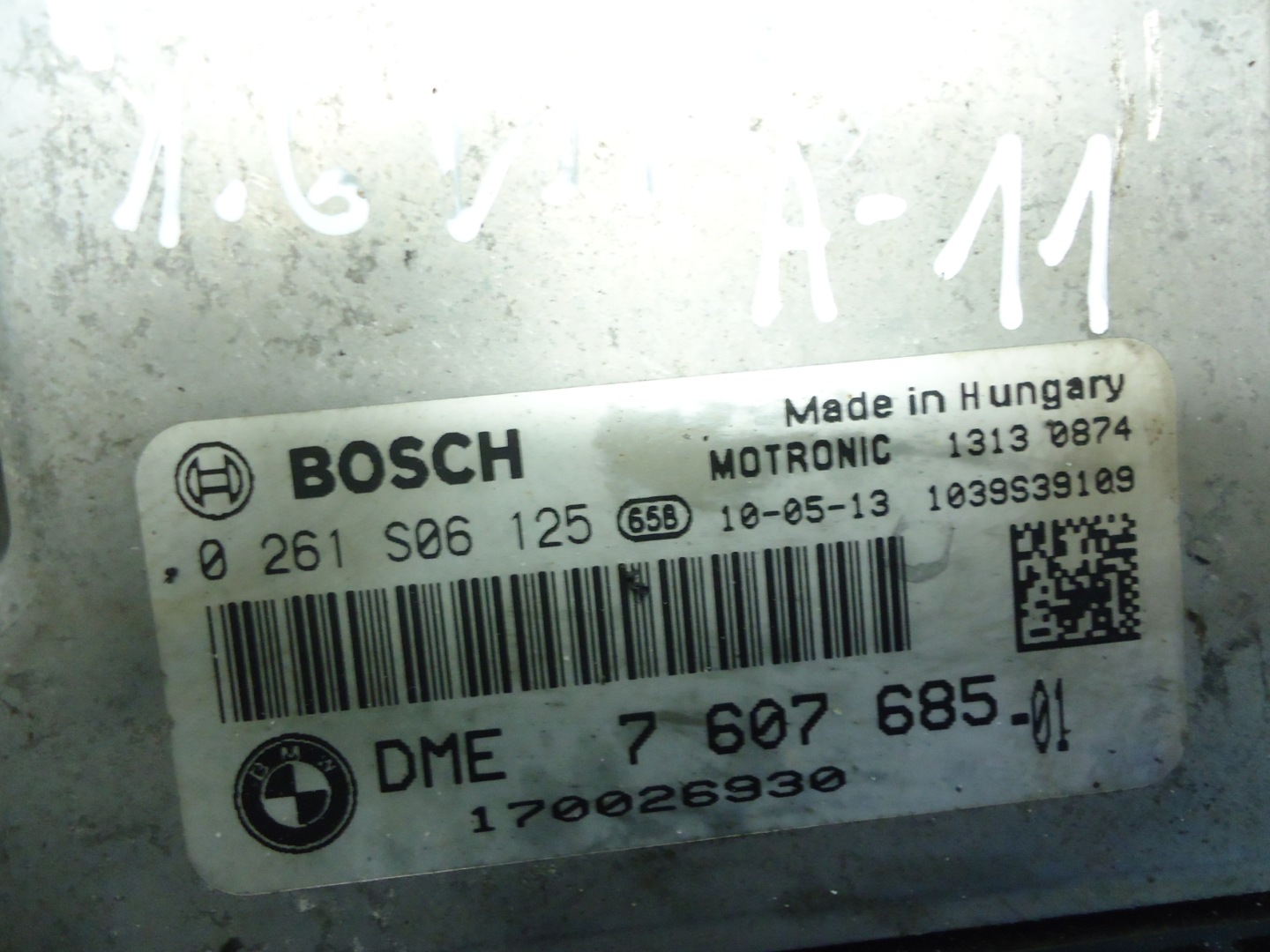 PEUGEOT 1.6 VTI computer Motore 0261S06125 7607685