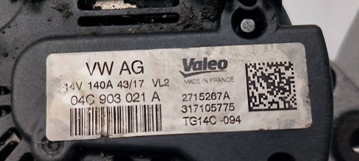 ALTERNATOR 04C903021A 1.5 TSI SKODA KAROQ