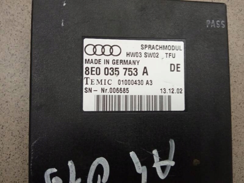 modul riadiaca jednotka GLOSOWY AUDI A4 B6 B7 8E0035753A