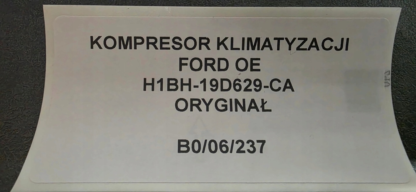 kompresor klimatizaci FORD OE originál H1BH-19D629-CA
