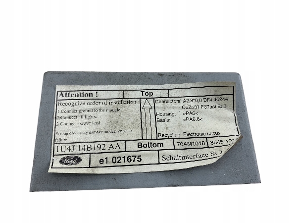 FORD FIESTA MK6 module HAKA attelage 1U4J14B192AA