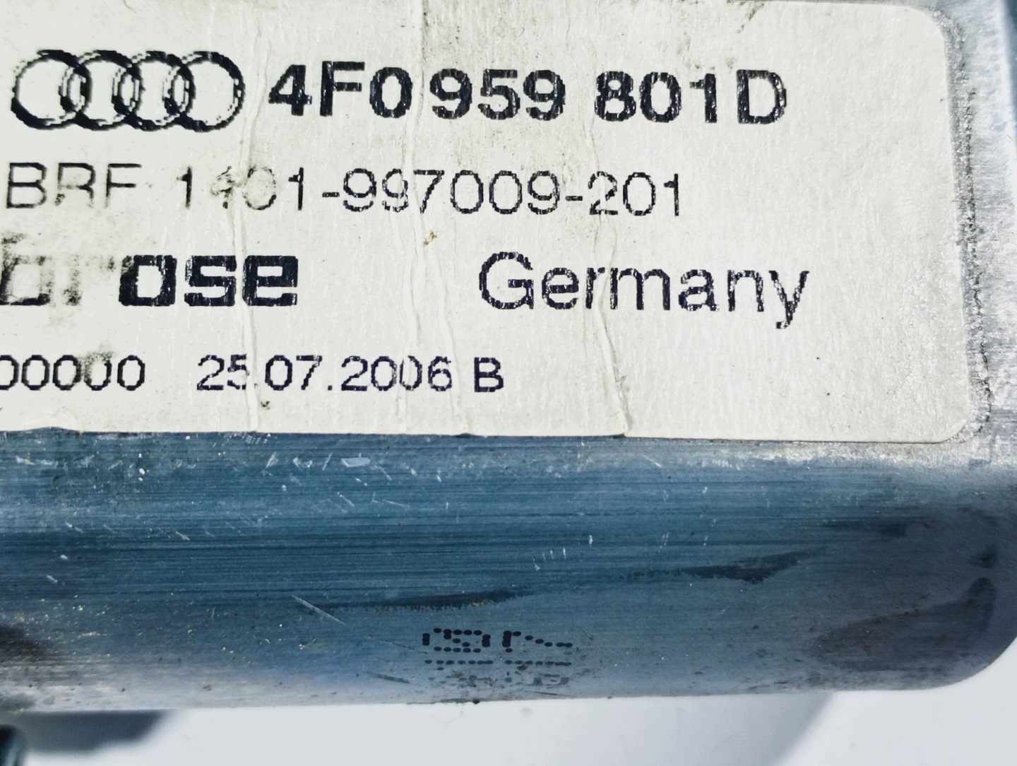 mini motor windows left front OE 4F0959801D Audi A6 C6 05-08