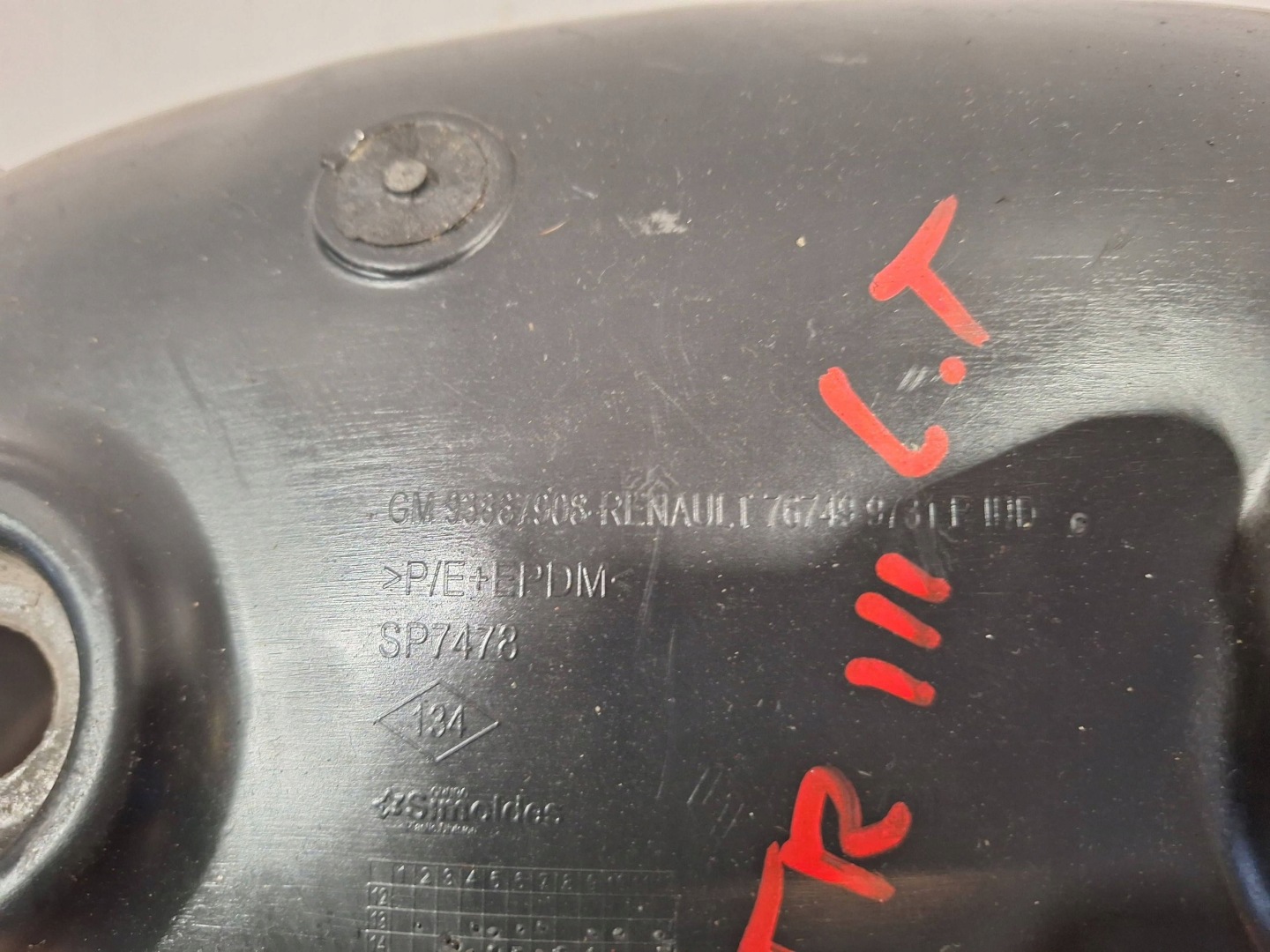 mudguard rear part left 93867908 RENAULT TRAFIC III VIVARO B 19