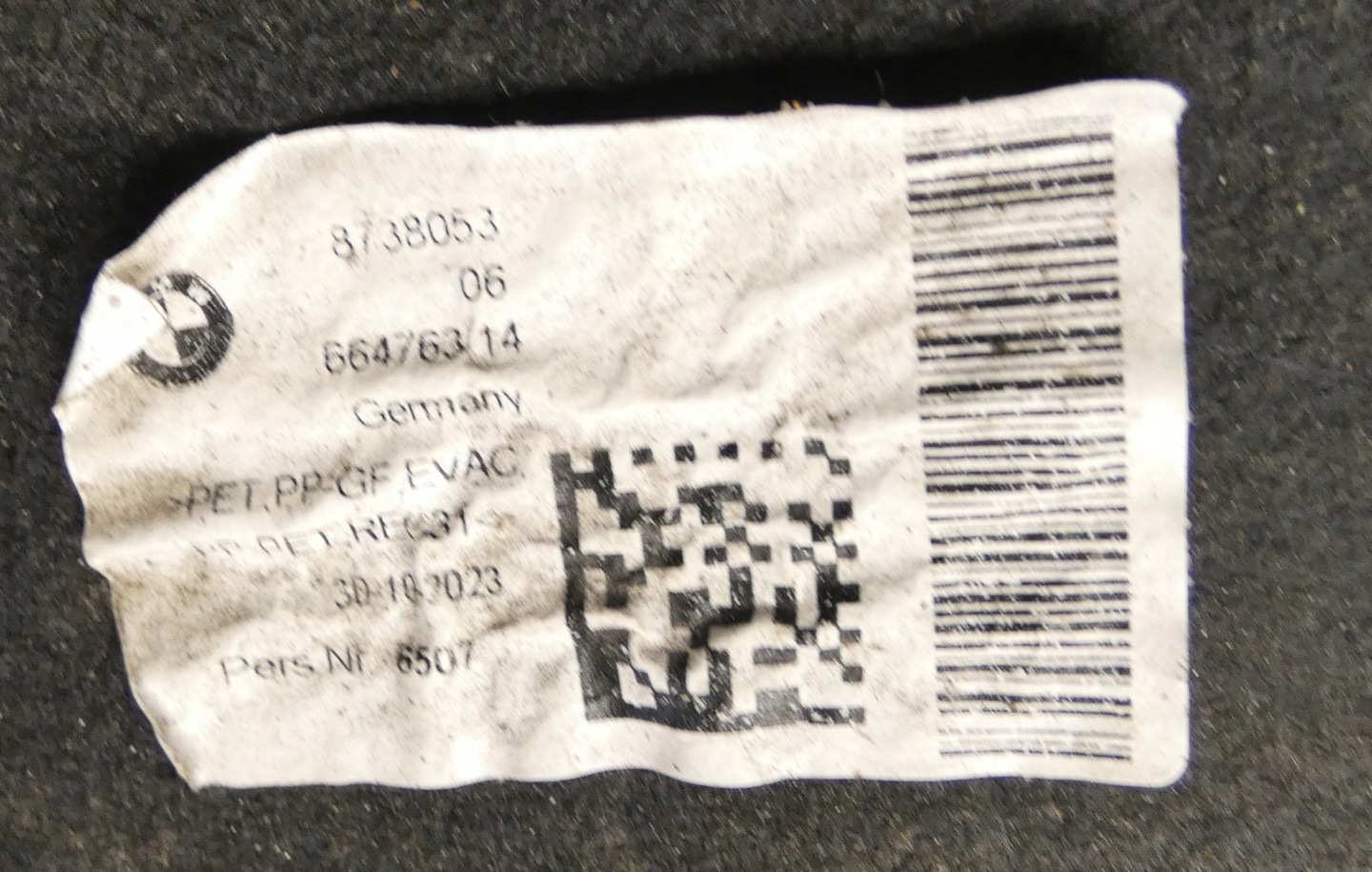 BMW G26 8738053 ABDECKUNG BLENDE ABDECKUNG UNTERFAHRSCHUTZ HECK