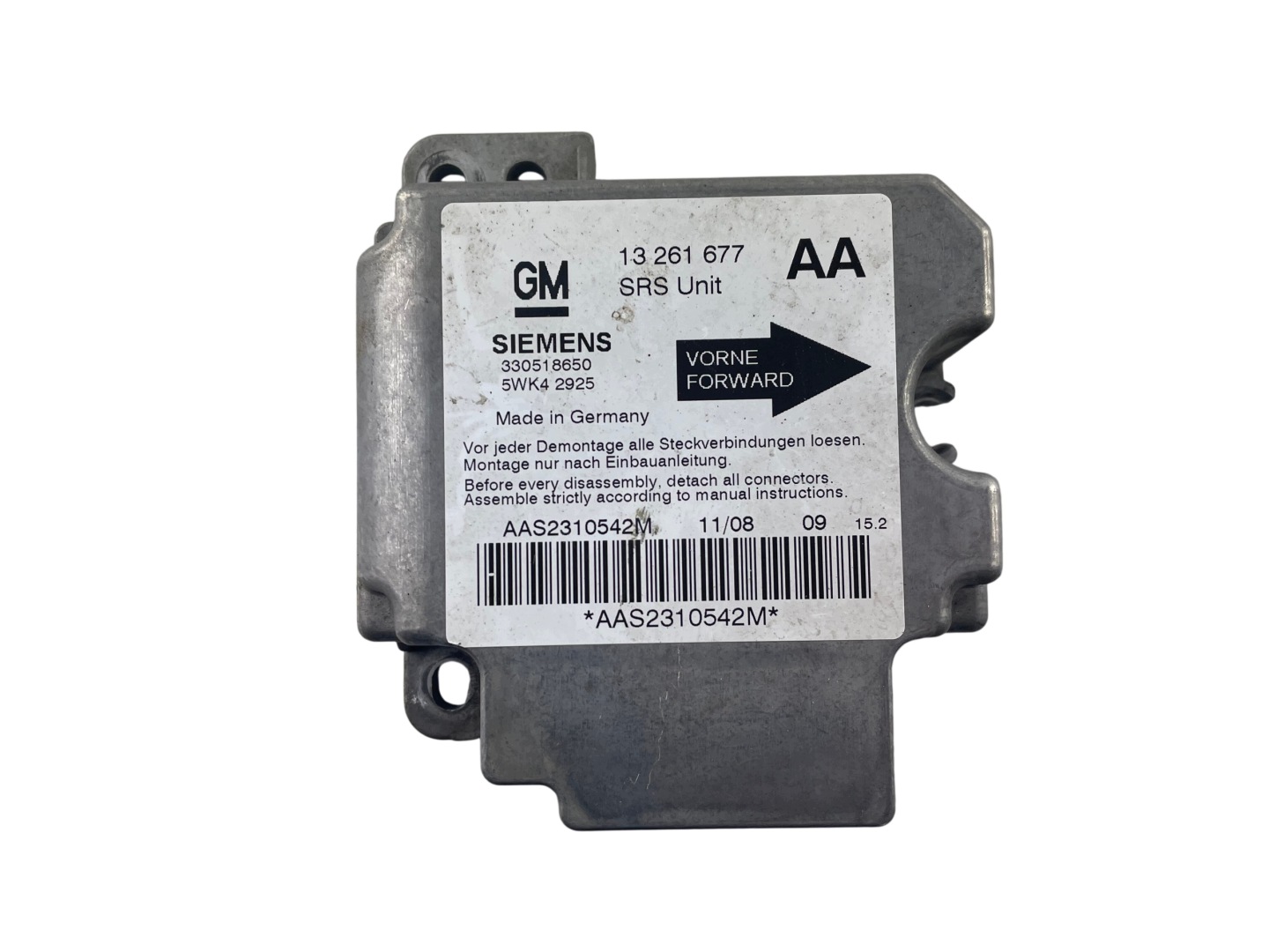 modulo sensor airbag 13261677 5WK4 2925 Opel Astra G