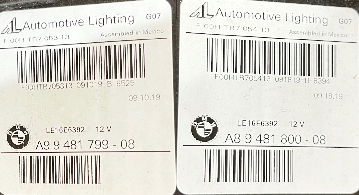 IDEALNE KPL. lights front front + MODULY FULL LED BMW X7 G07 1