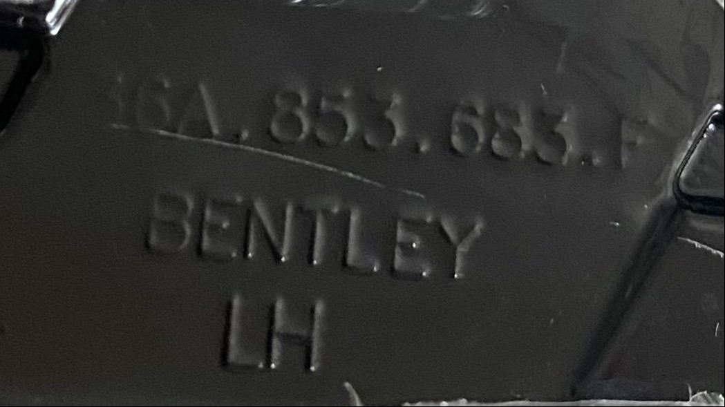 BENTLEY kratki Grill BLACK 36A853683F 36A853684E