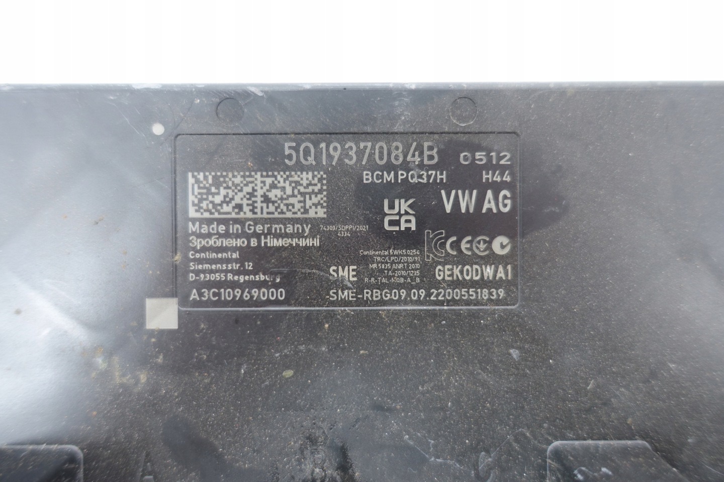 modul Bedienteil BCM KOMFORTU VW SKODA 5Q1937084B