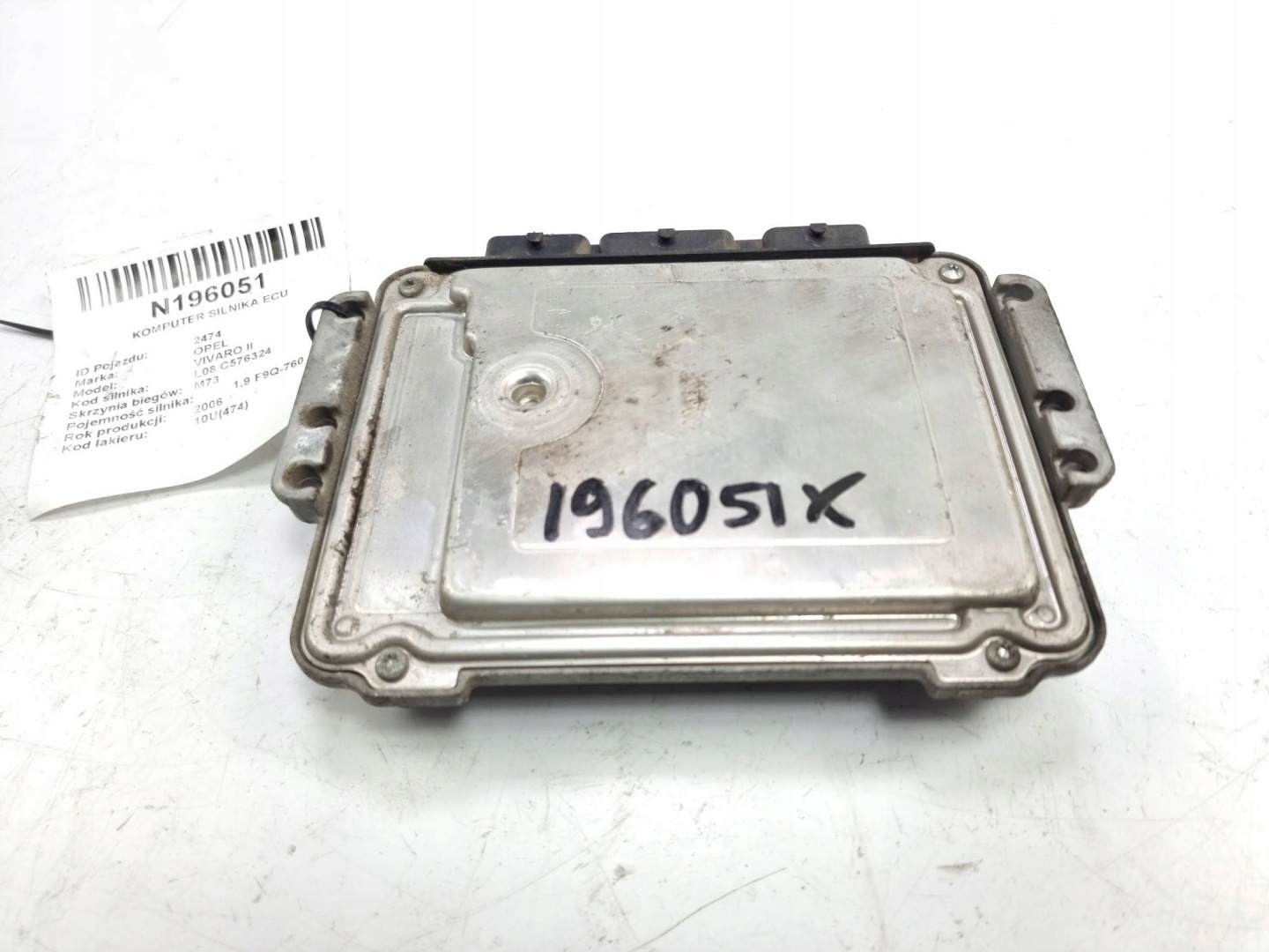 computer motore ECU 0281011529 OPEL VIVARO II