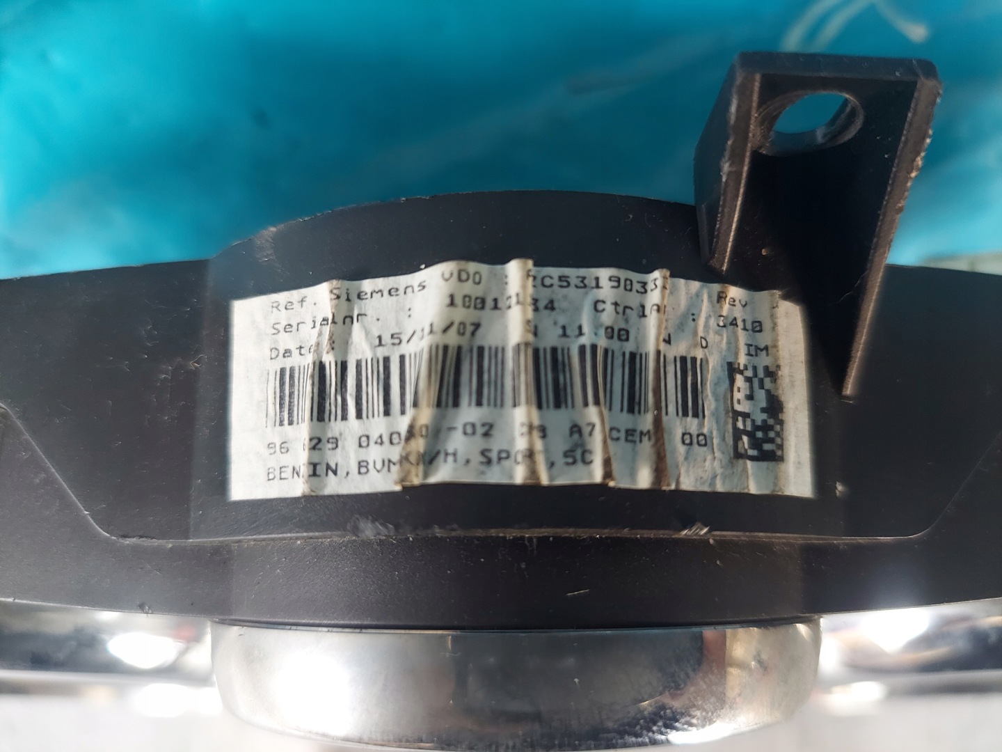 dials clock PEUGEOT 207 1.6 16V 9662904080