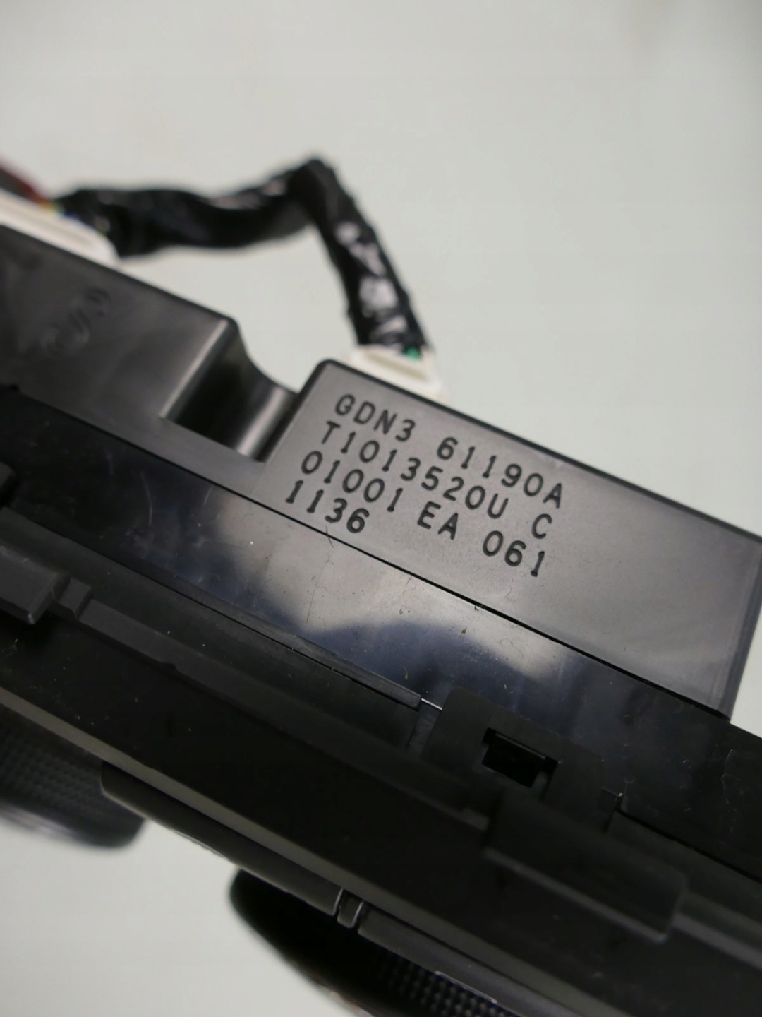 MAZDA 6 GH LIFT control panel of the air conditioning