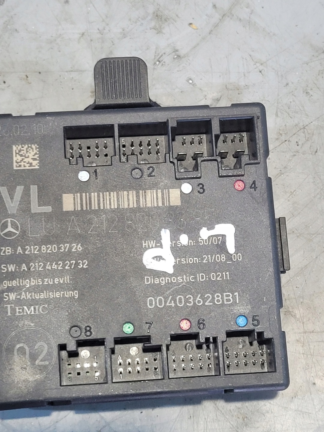 module control unit door left front OE A2128203385 MERCEDES W212 10r. EU