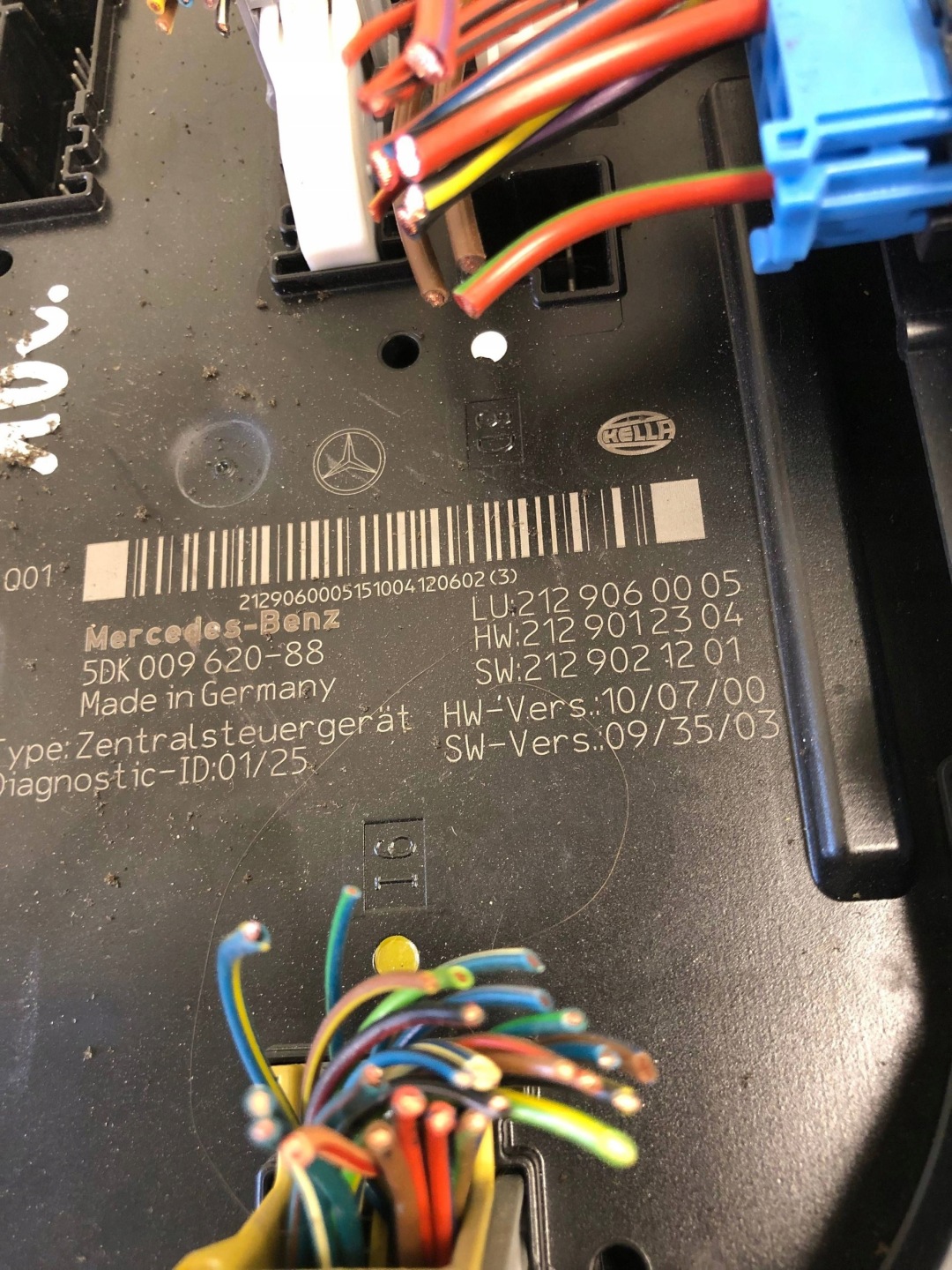 module control unit SAM MERCEDES W212 2129060005