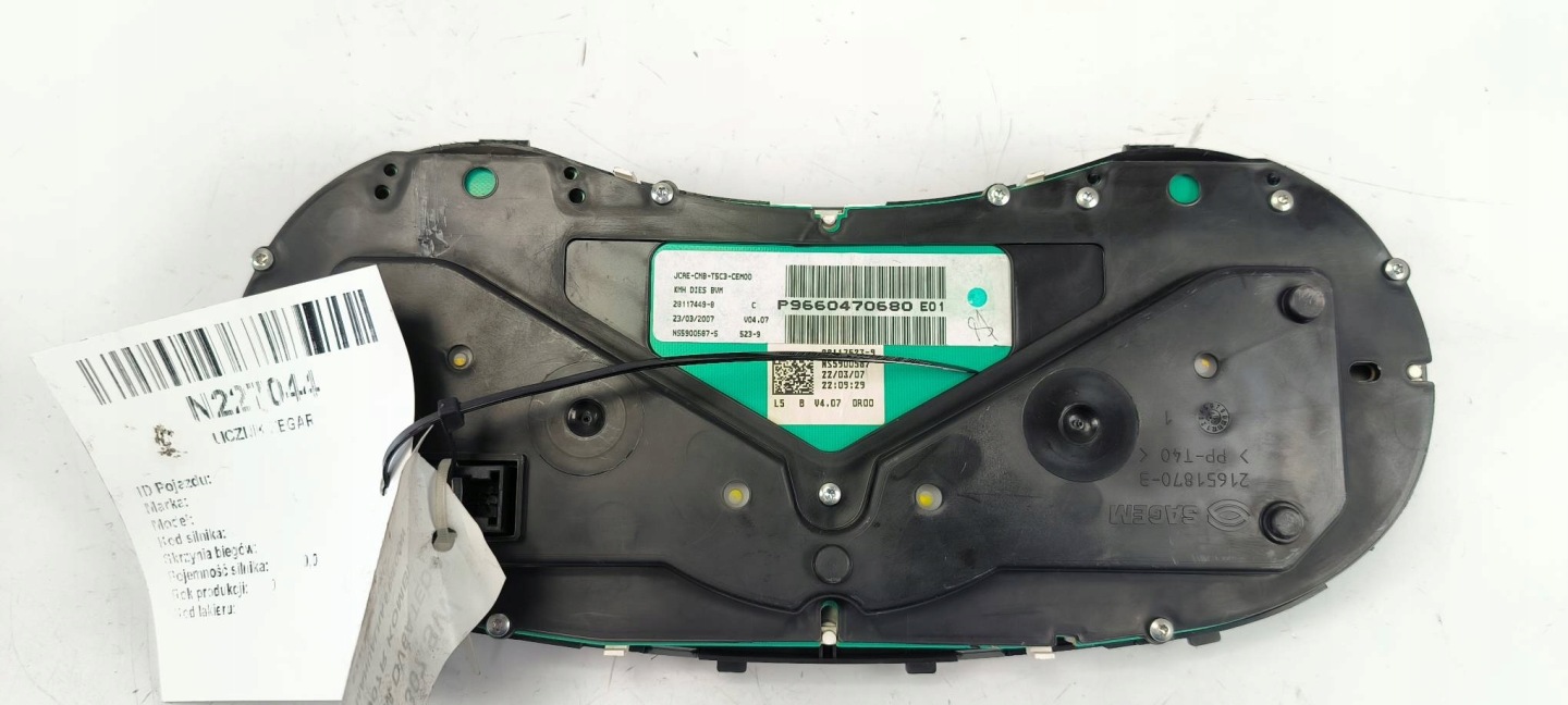 dials clock 9660470680 PEUGEOT 307 SW
