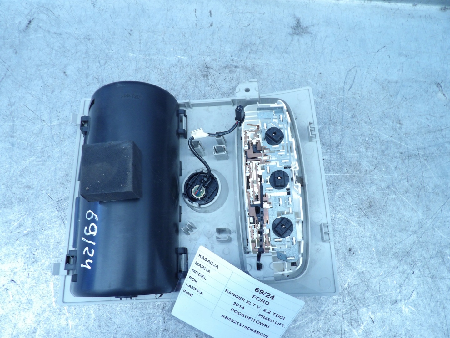 Ford Ranger XLT V feu éclairage interne AB3921519D04BDW