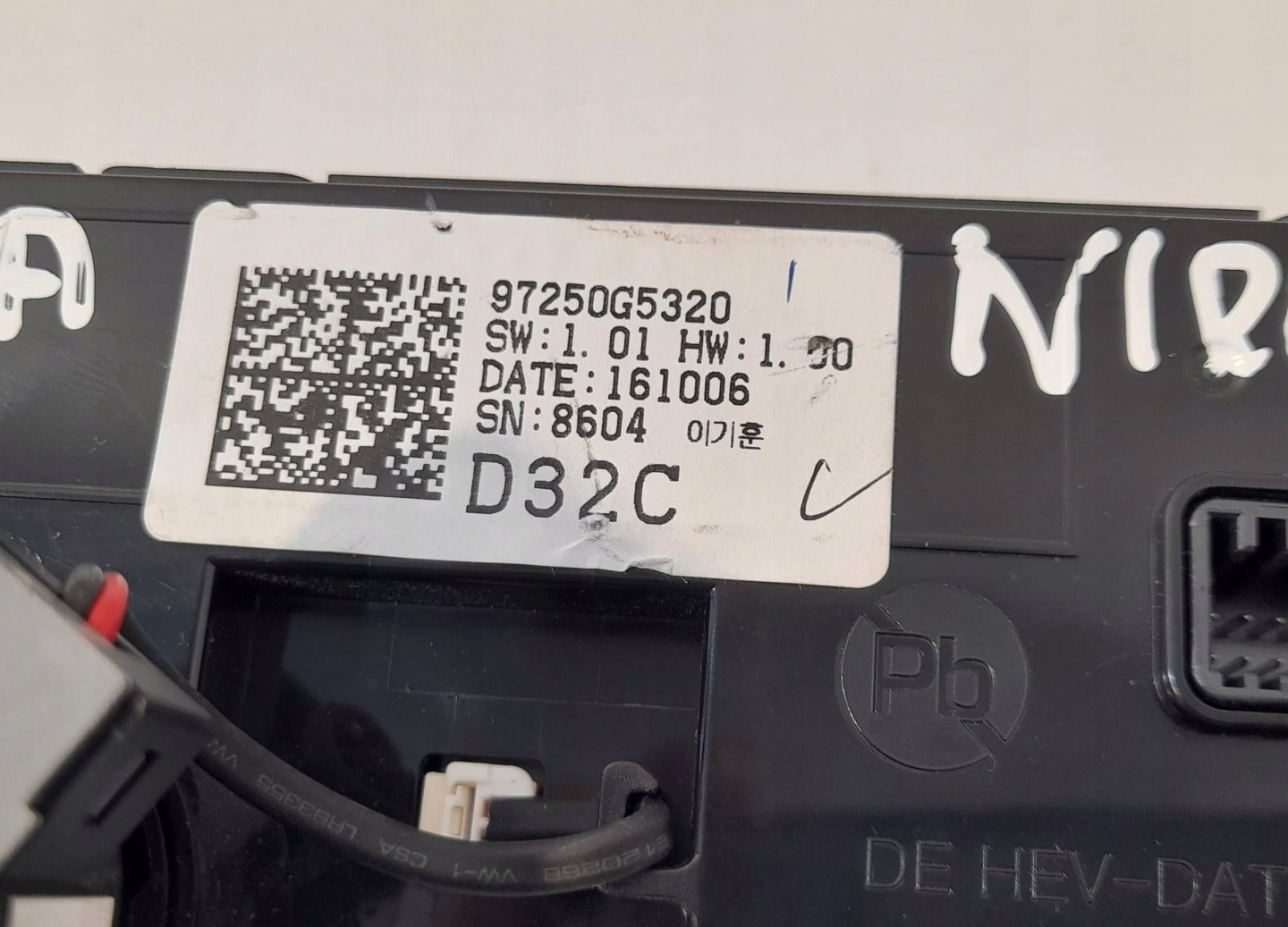 Kia Niro Unite commande clima 97250G5XXX (G494)