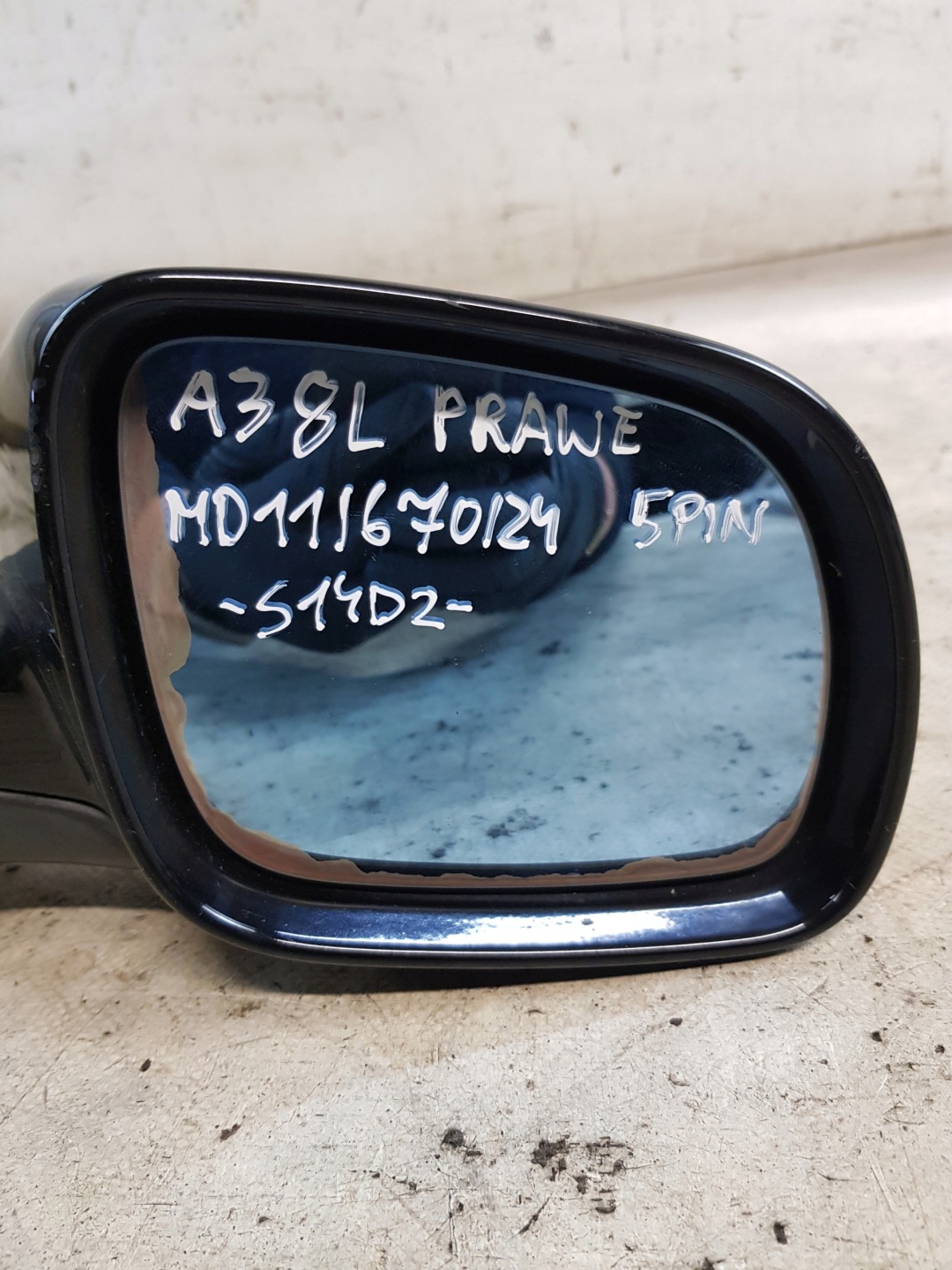 Audi A3 8L mirror right electrics 5PIN LY9B