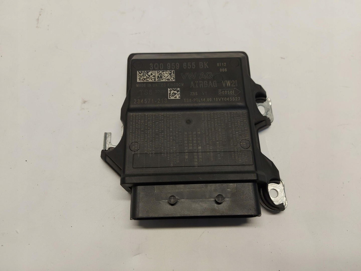 VW Arteon 3G8 2018 modulo SENSOR airbag WYSTRZELONY 3Q0959655BK