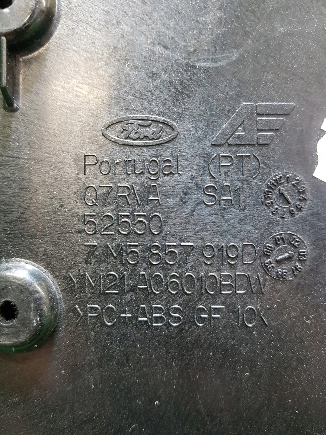 passenger compartment upper FORD GALAXY MK1 LIFT 7M5857919D