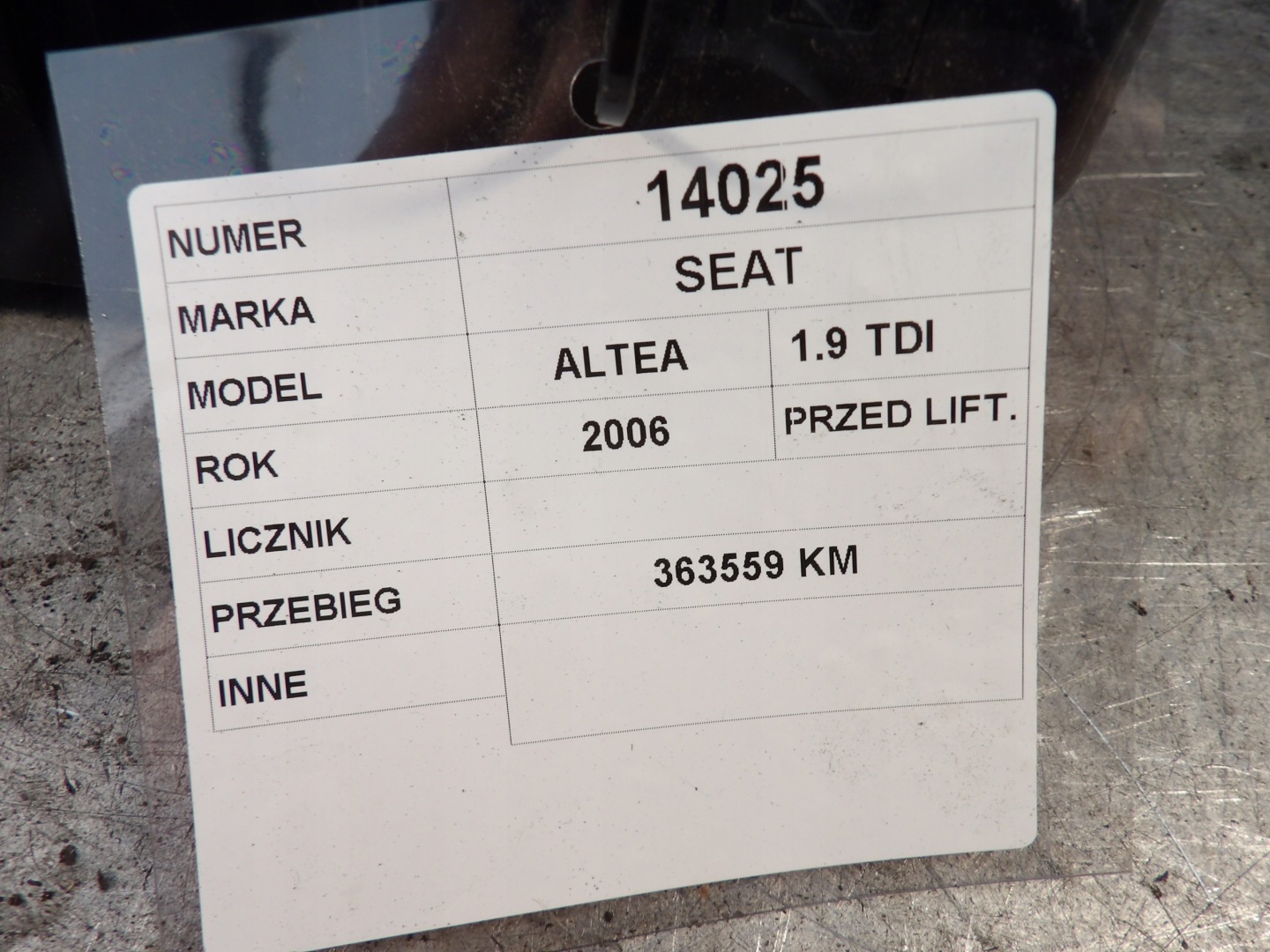 Seat Altea dials, liczniki 5P0920823C V0006000