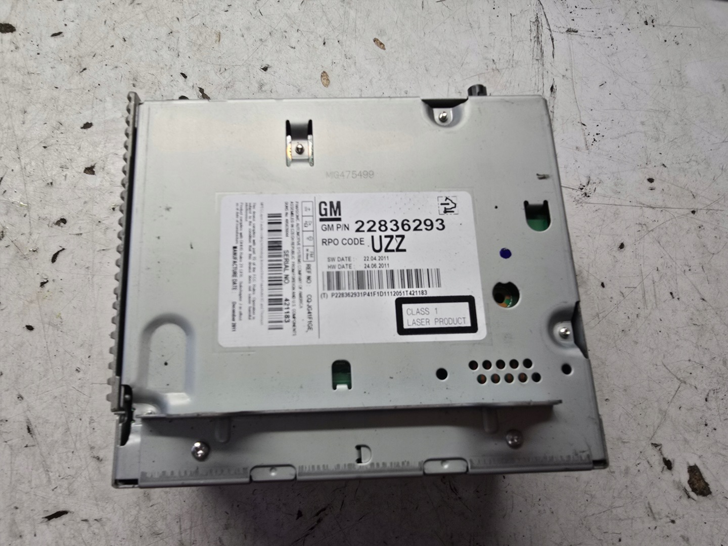 OPEL ASTRA J STACJA JEDNOSTKA RADIA CD 400 22836293