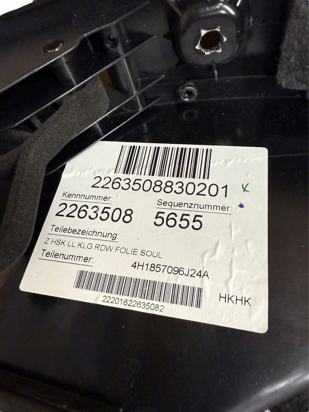AUDI A8 4H D4 Handschuhfach des Beifahrers Leder 4H1880302J
