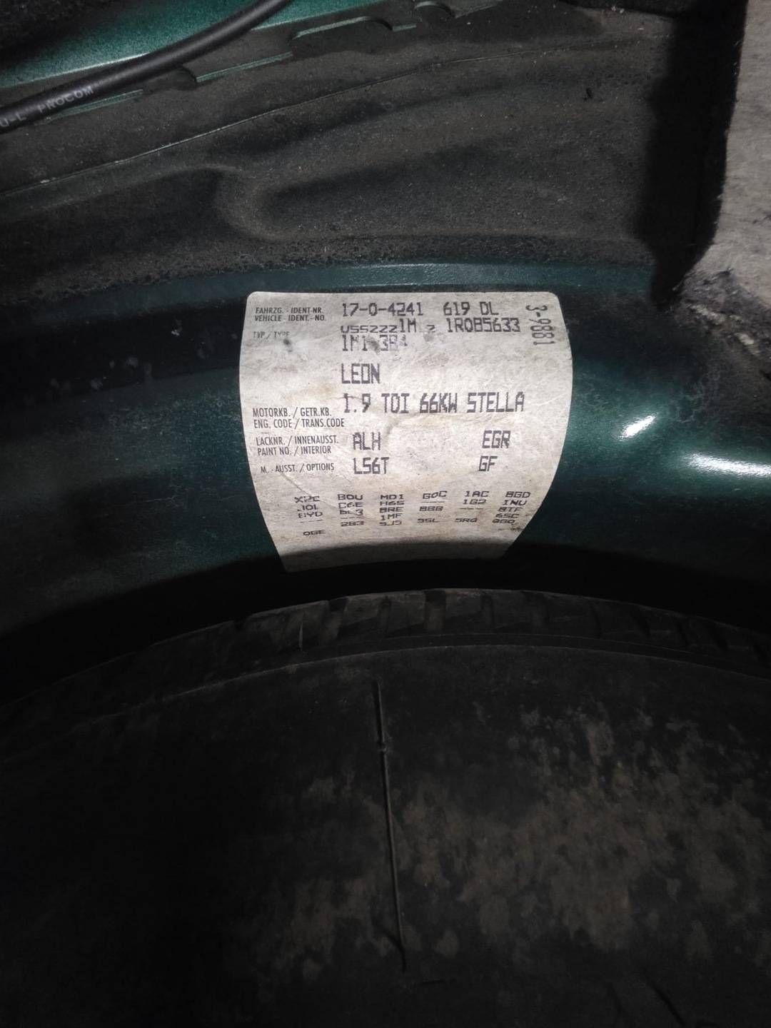 SEAT LEON I 1 TOLEDO II ajtó bal far hátsó