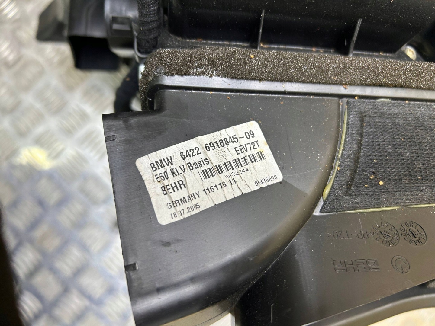 heater BMW 5 E60 E61 2005 6918845