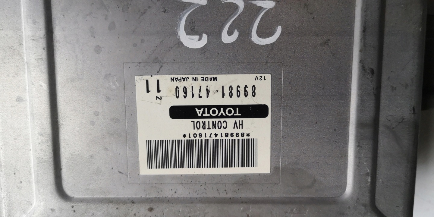 computer ECU TOYOTA PRIUS 89981-47160 89981471601