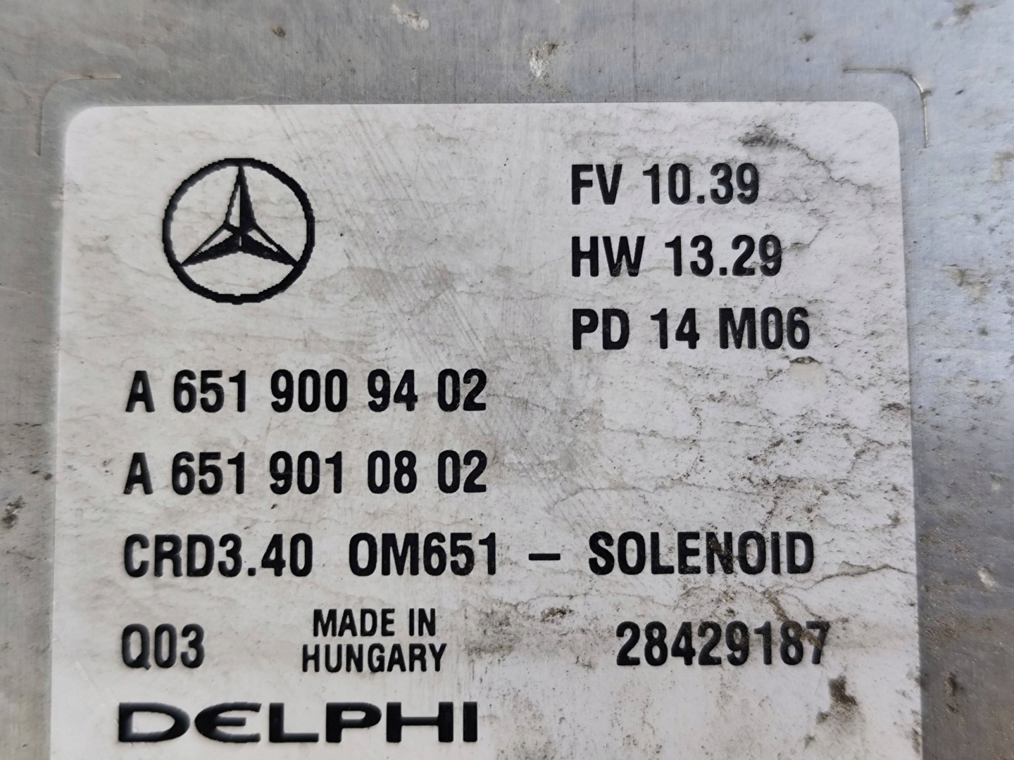 MERCEDES CLA W117 1.8 CDI computer control unit A6519009402