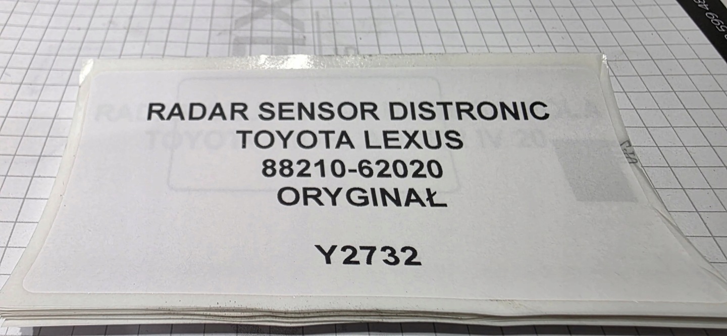 RADAR SENSOR DISTRONIC TOYOTA LEXUS Original 88210-62020